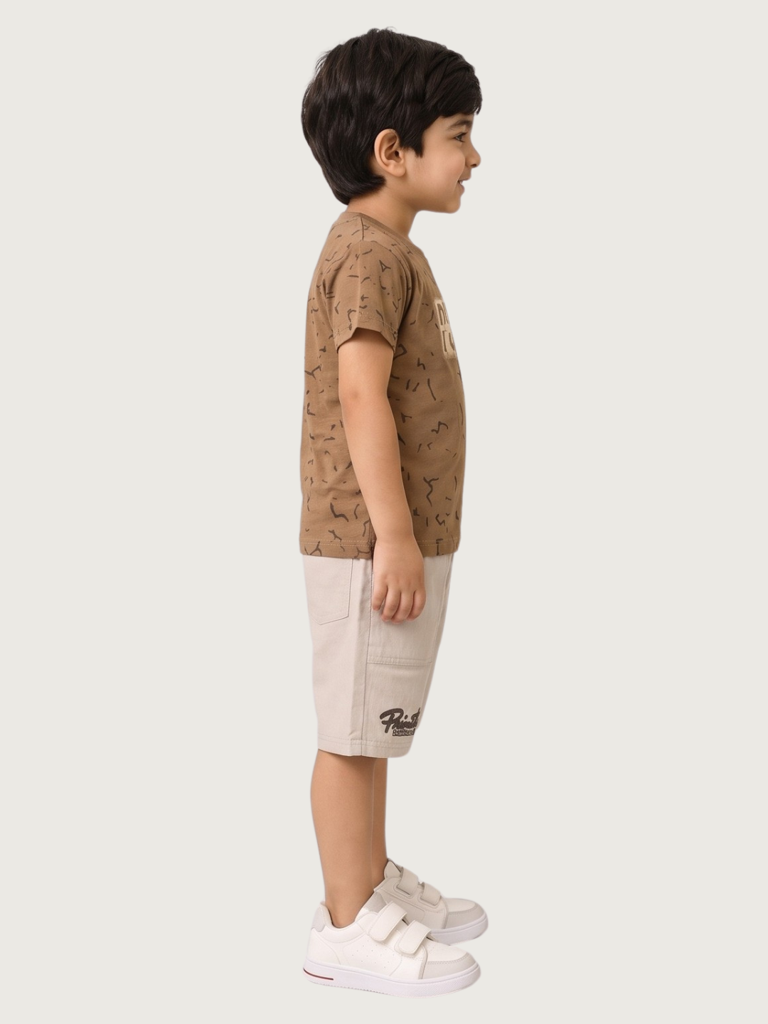 Psycho Teddy Bear" Printed T-Shirt & Shorts Set for Boys